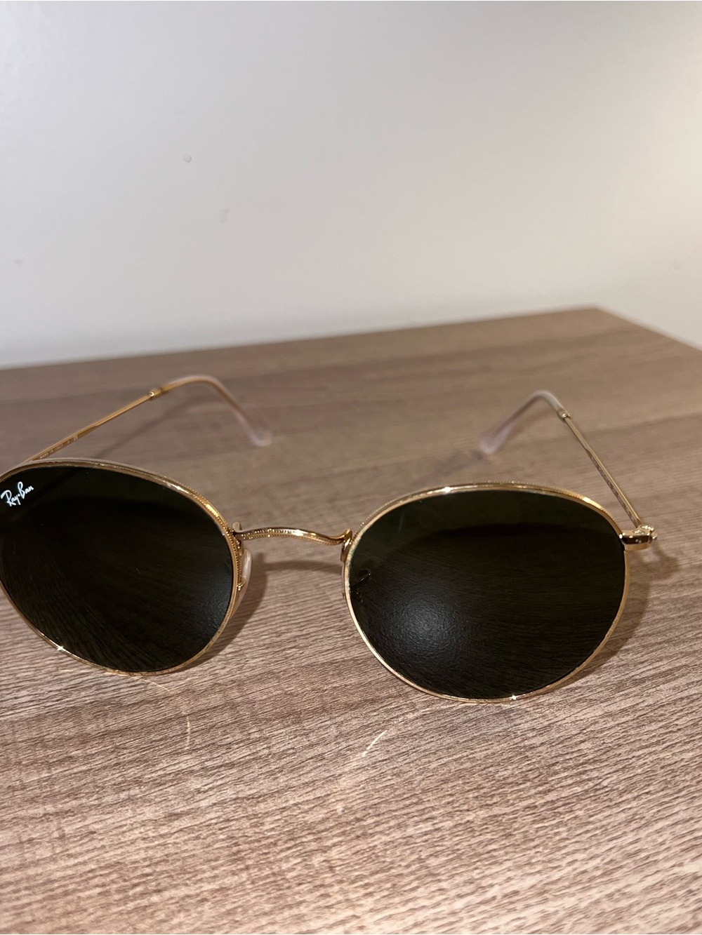 Ray-Ban Women’s Round Sunglasses - Gold Frame with Black Lenses